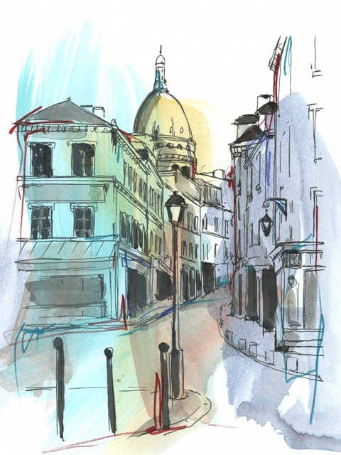 European Street Sketch I