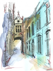 European Street Sketch II
