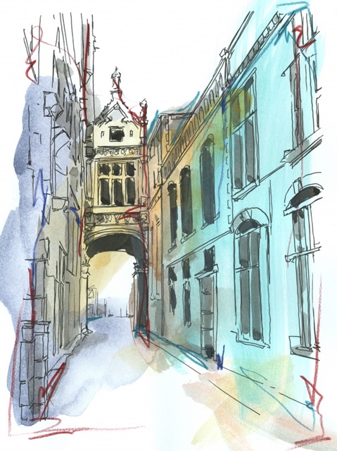 European Street Sketch II