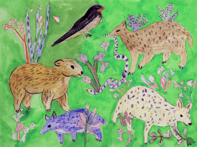 Quirky Meadow Menagerie I