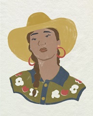 Paper Cowgirl IV