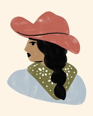 Simple Cowgirl Portrait I