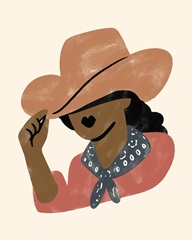Simple Cowgirl Portrait II