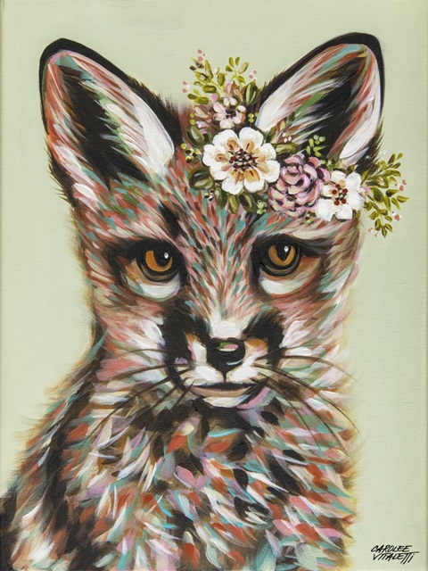 Fox with Flowers IV