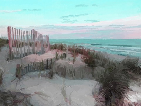 Dunes Horizon at Dusk I