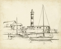 Antique Lighthouse Study I