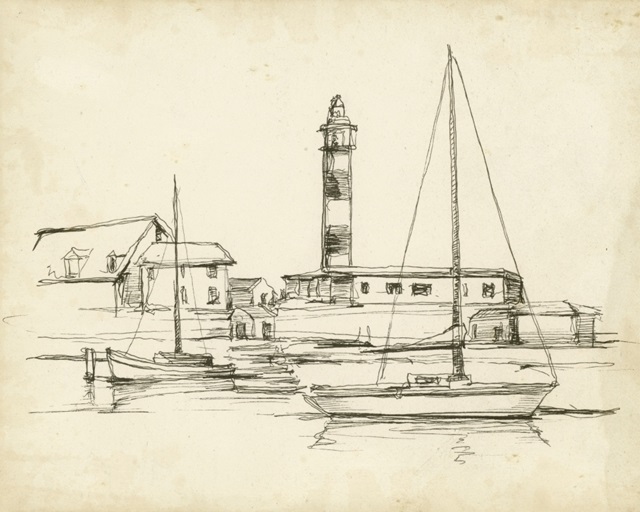 Antique Lighthouse Study I