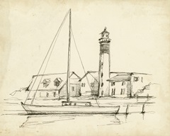 Antique Lighthouse Study II