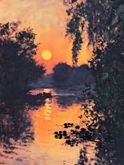 Sunset over the Lake