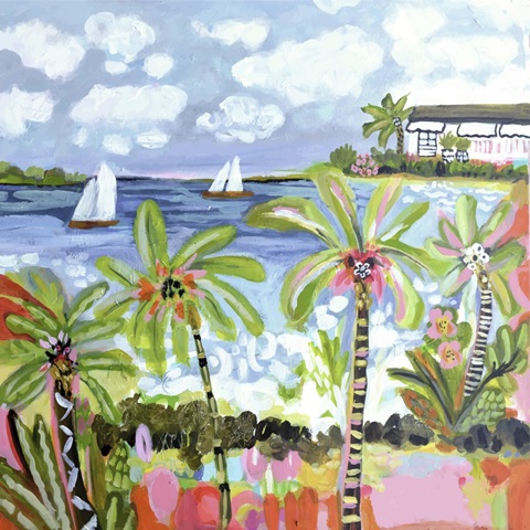 Palm Trees in Bright Sun I