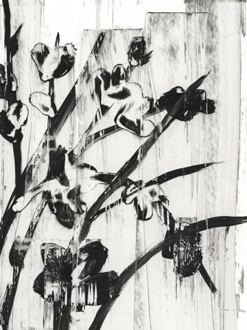 Woodcut Magnolias II