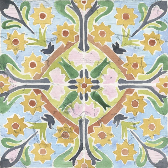 Vintage Art Nouveau Tile IV