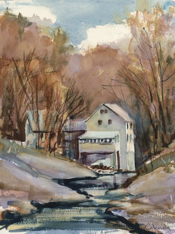 Hill Town River View