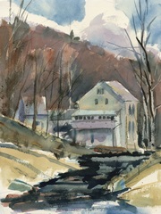 White Barn Snowy River View