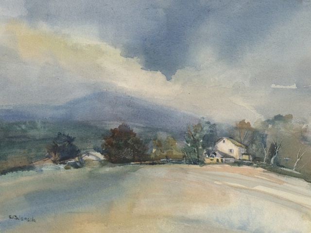 Distant Mountain Town