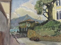 Street Scene in Lake Como