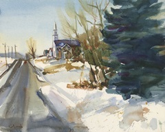 Congregational Church in Winter