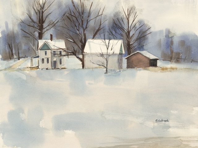 Blue Winter View