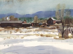 Winter View of Somers Farm