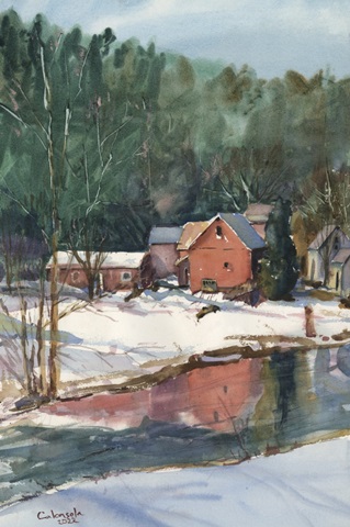 Westfield River in Cummington