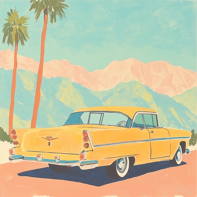 Cadillac on Sunset I