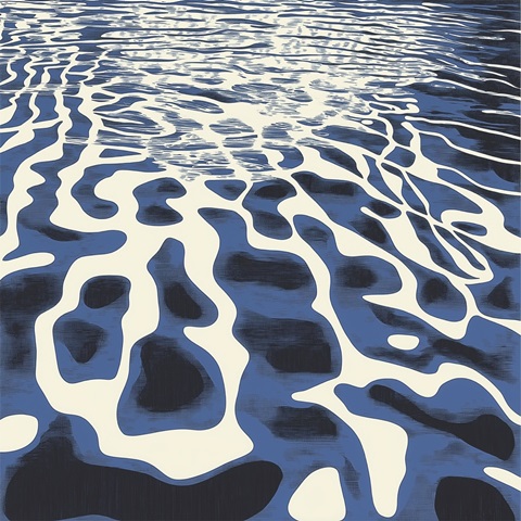 Cobalt Ripples I
