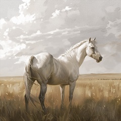 Horse Sepia Portraits II