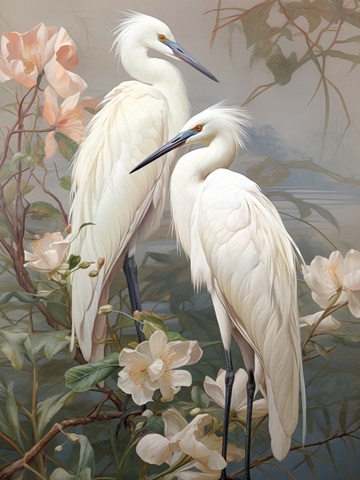 High Tide Egrets I