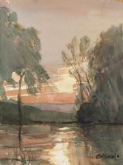 Sunset on the Connecticut River I