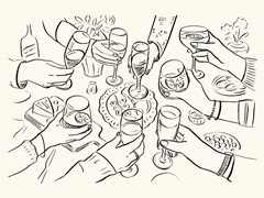 Dinner Party Sketch