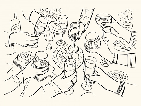Dinner Party Sketch