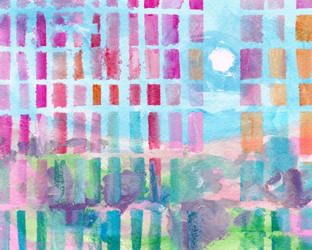 Neon Gridscape II