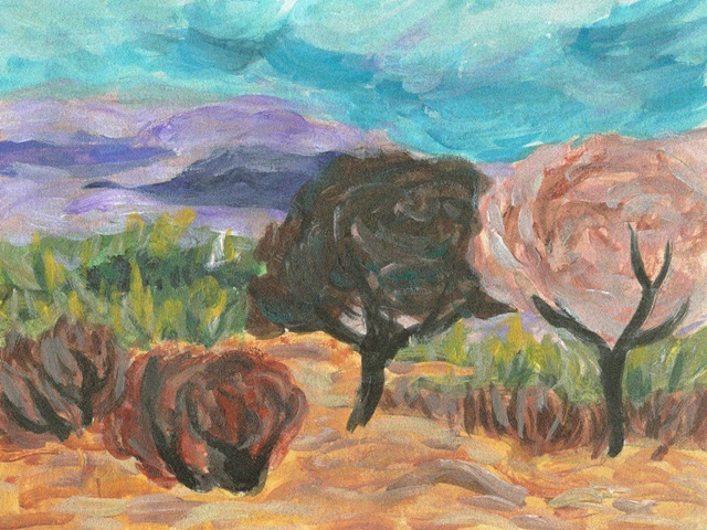 Dancing Shadows and Golden Fields I