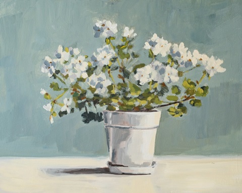 White Flower Pot II