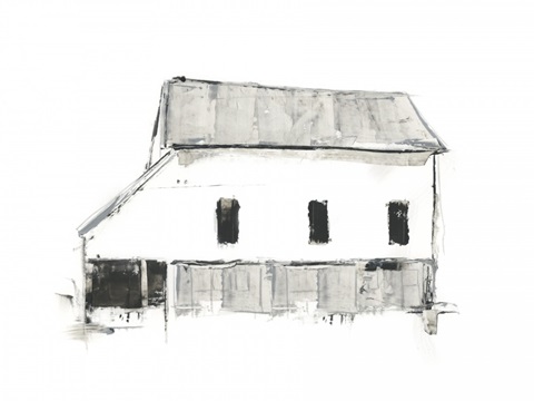 Grayscale Barn Study II