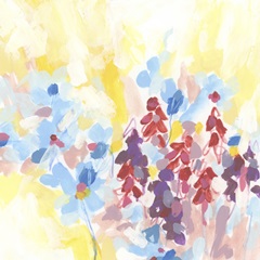 Bright Abstract Wildflowers I