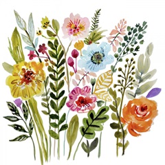 Colorful Floral Bouquet VIII