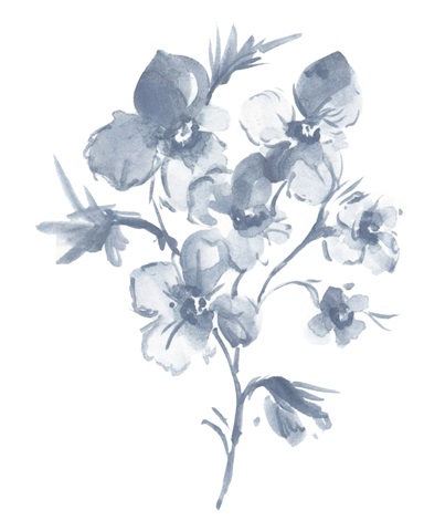 Black White & Grey Blooms II