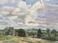 Distant View of Somers Mountain