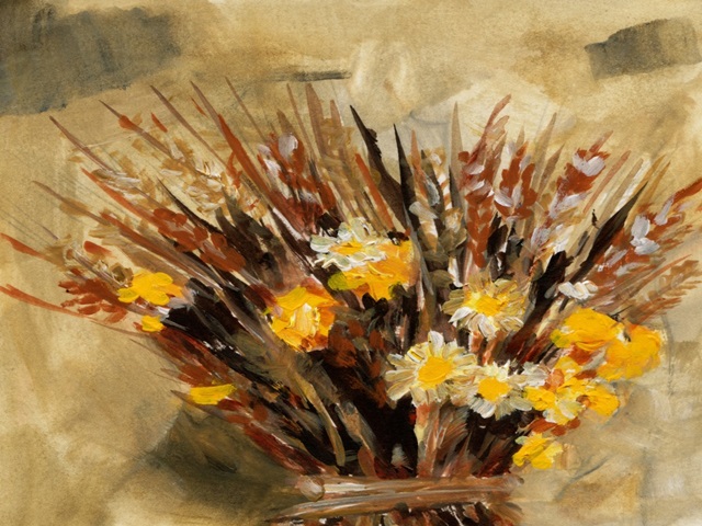 Crimson & Yellow Ochre Offering I