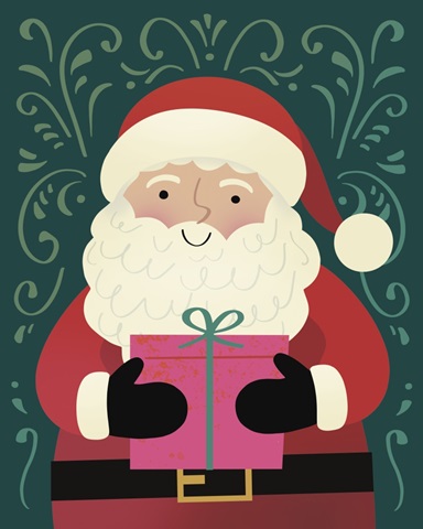 Happy Santa Illustration l