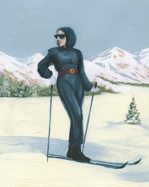 Skiing Sisters I
