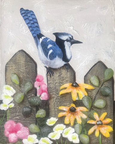 Garden Blue jay