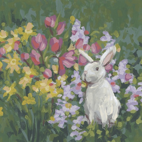 Spring Rabbit Meadow II