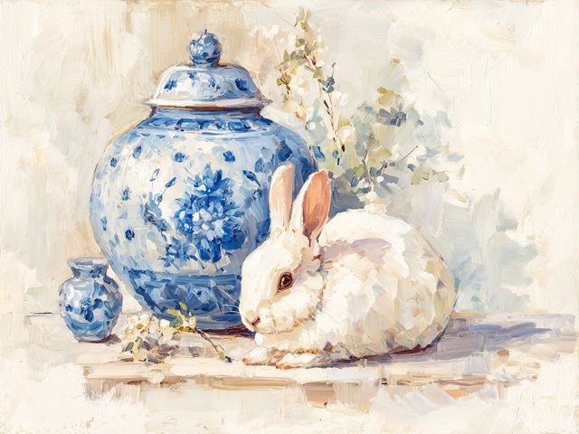 Bunny in Bloom II