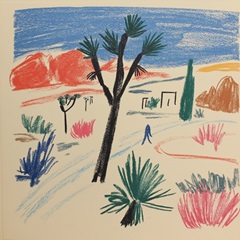 Colored Pencil Desert II