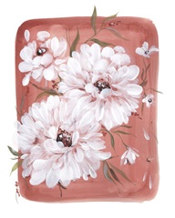 White + Rust Flowers