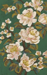 Blossom Branch on Green I