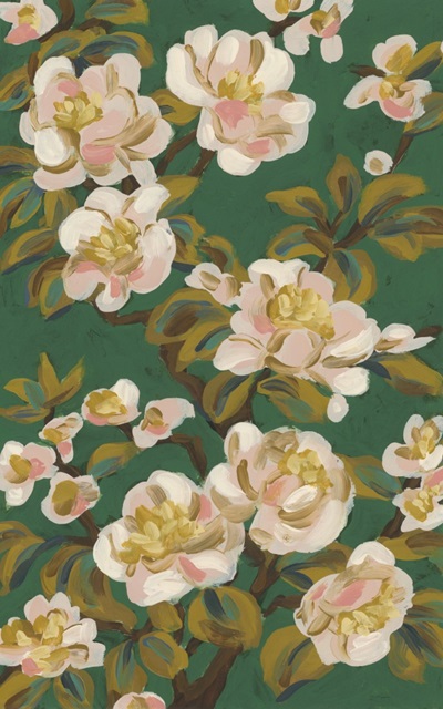 Blossom Branch on Green II